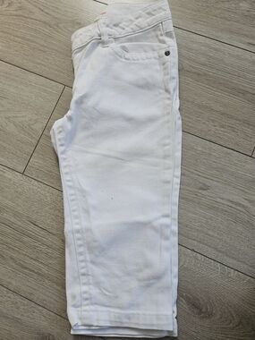 George Girls White Denim Jeans Adjustable Waist Summer Basics Kids S